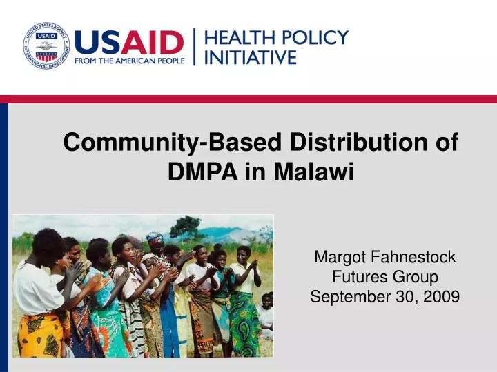community based distribution of dmpa in malawi
