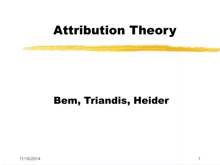 attribution theory