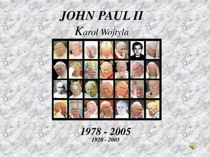 john paul ii k arol wojtyla