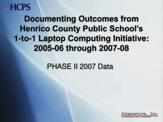 PHASE II 2007 Data
