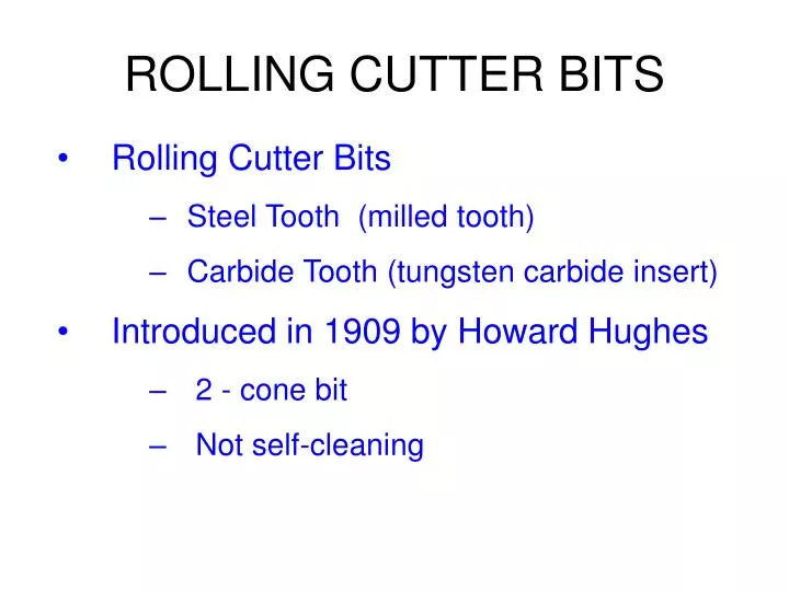 rolling cutter bits