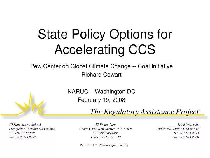 state policy options for accelerating ccs