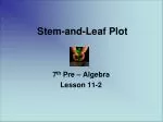 Stem-and-Leaf Plot - slide 1