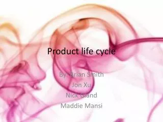 Product life cycle