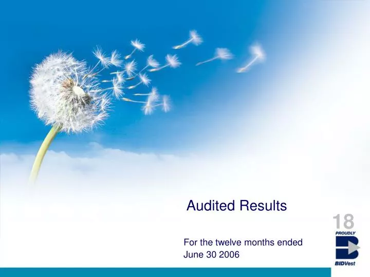audited results