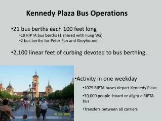 Kennedy Plaza Bus Operations