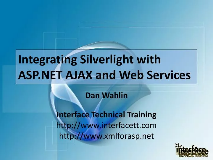 integrating silverlight with asp net ajax and web services