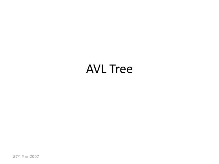 avl tree