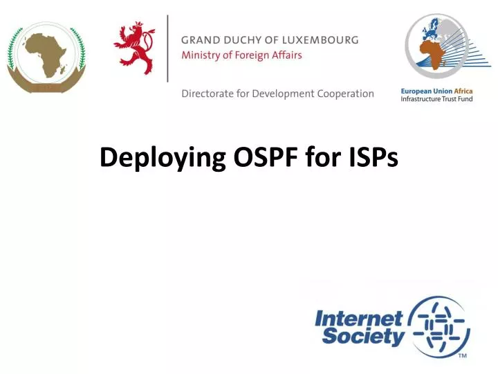 deploying ospf for isps