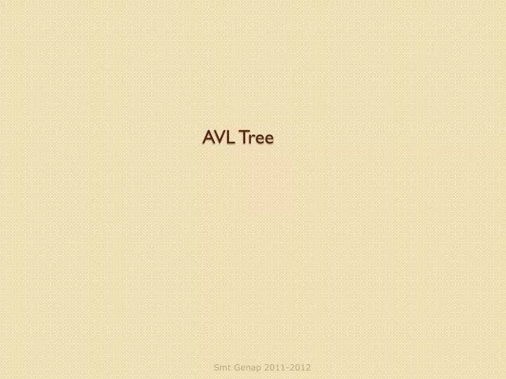 avl tree