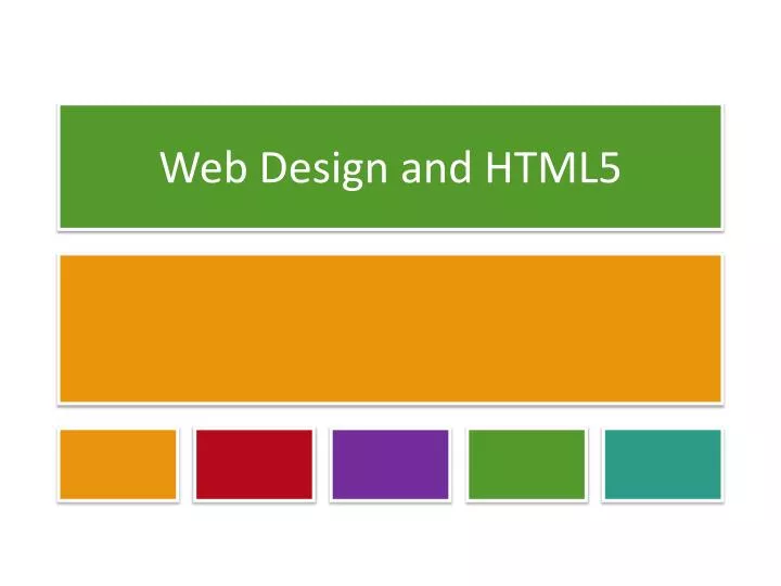 web design and html5