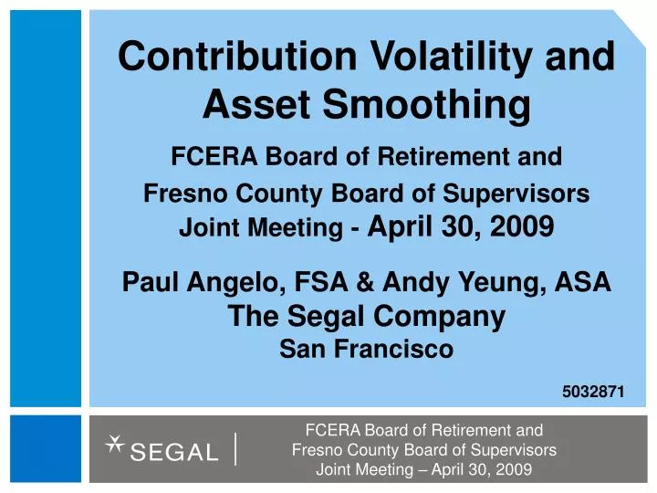 contribution volatility and asset smoothing