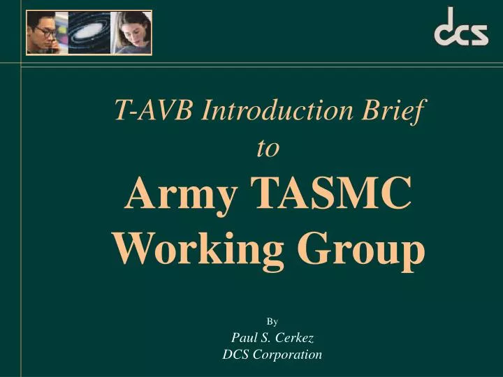 t avb introduction brief to army tasmc working group