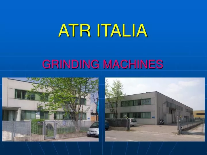 atr italia grinding machines