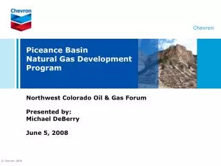 Piceance Basin Natural Gas Development Program