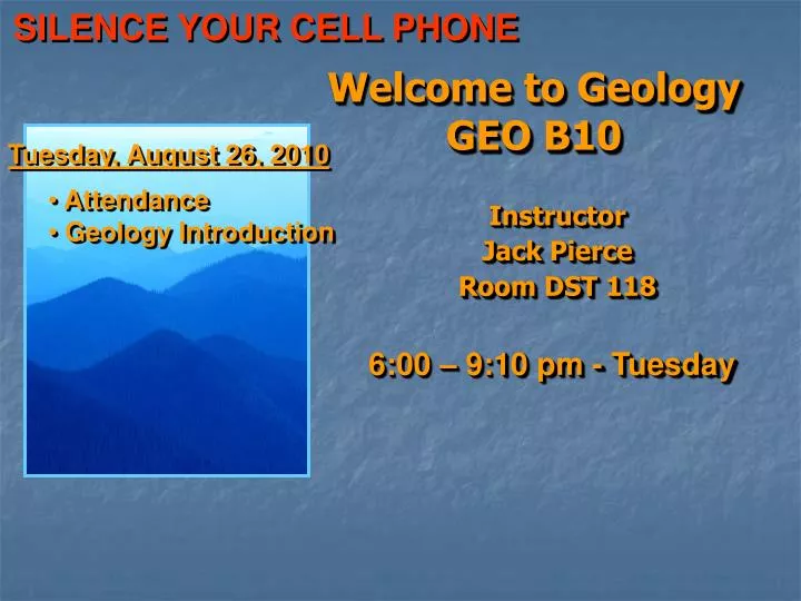 welcome to geology geo b10