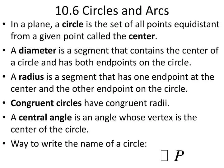 10 6 circles and arcs