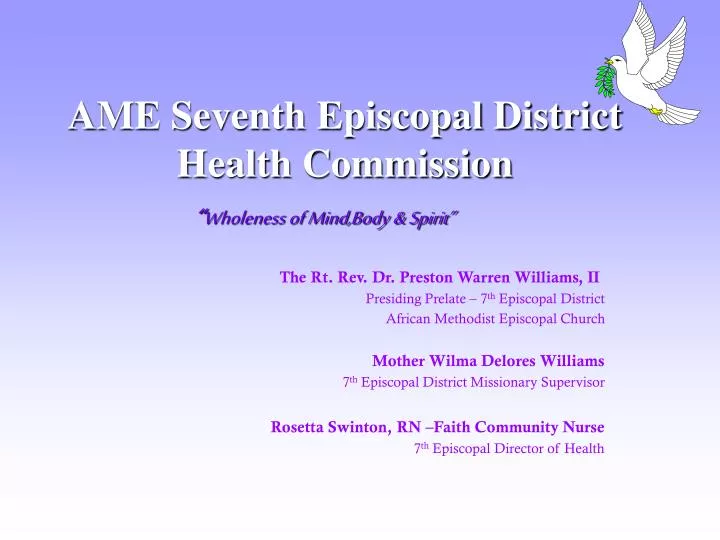ame seventh episcopal district health commission