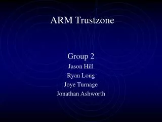 ARM Trustzone