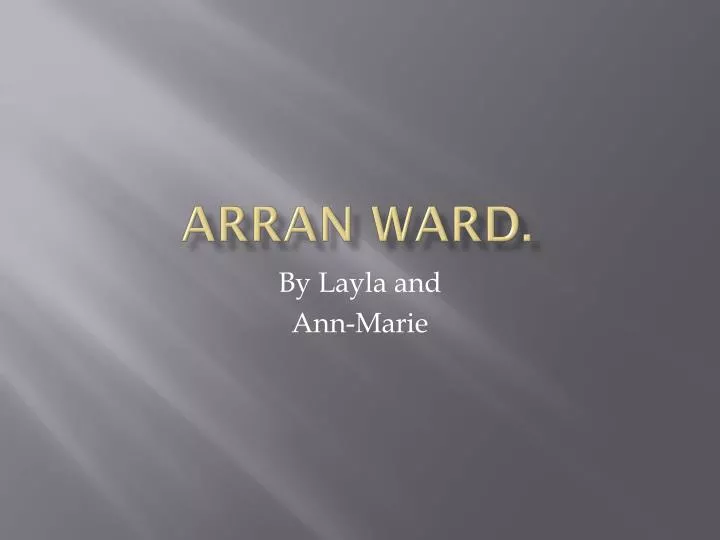 arran ward