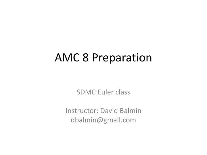 amc 8 preparation