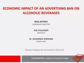 Research Report by Econometrix (Pty) Ltd