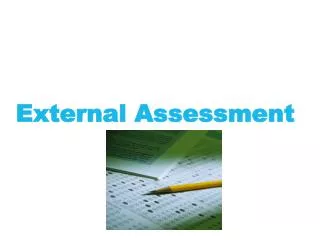 External Assessment
