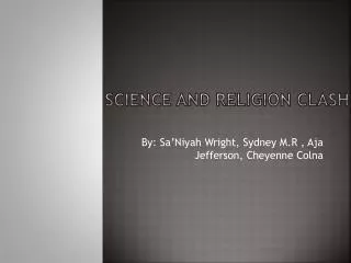 Science and religion clash