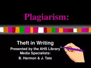 Plagiarism: