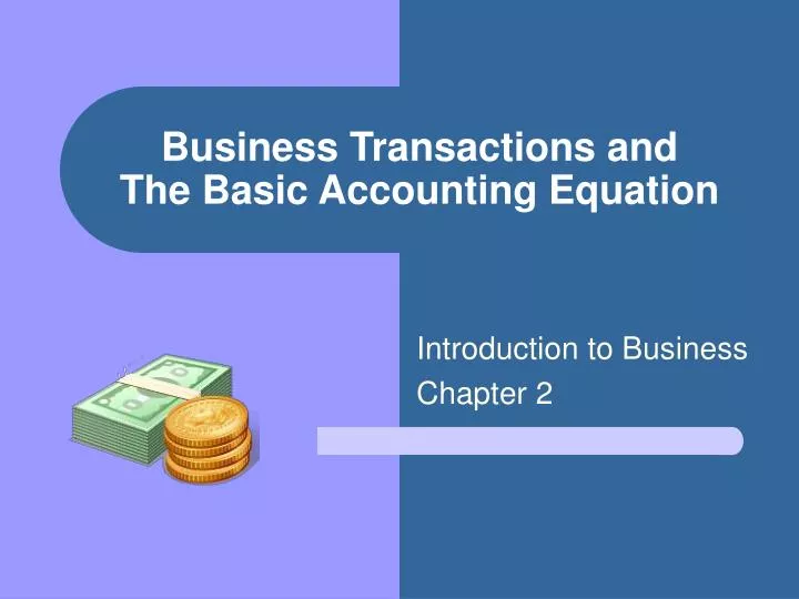business transactions and the basic accounting equation