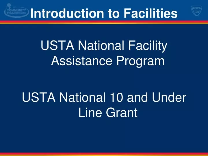 introduction to facilities