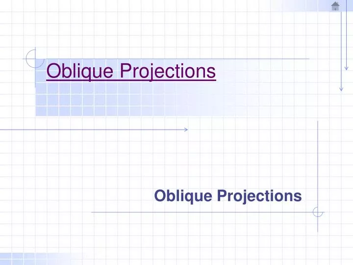 oblique projections