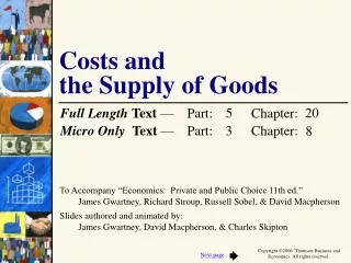 Costs and the Supply of Goods