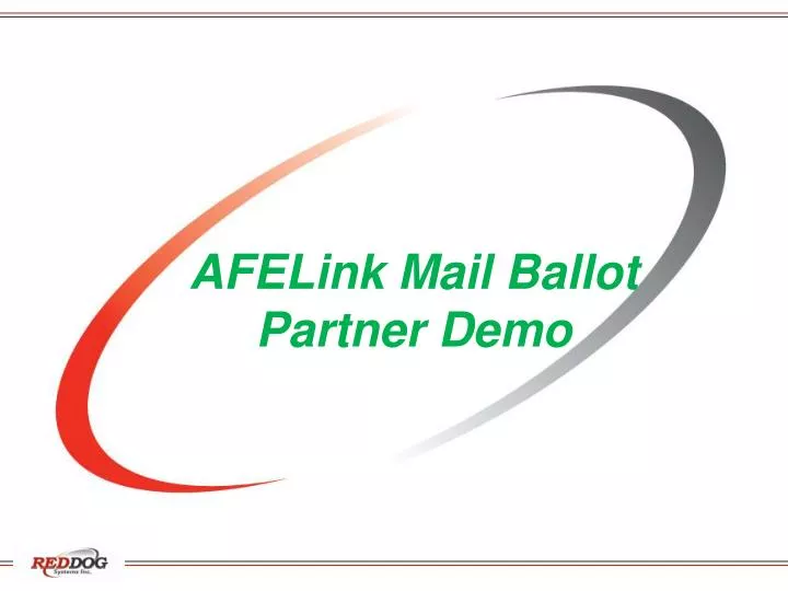 afelink mail ballot partner demo