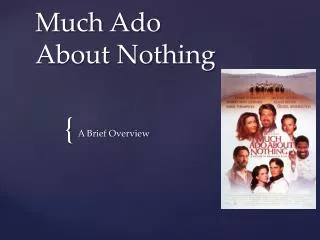 Much Ado About Nothing