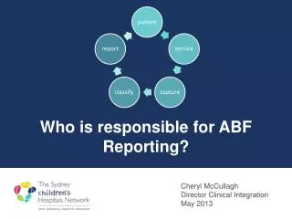 Who is responsible for ABF Reporting? Journey so far...