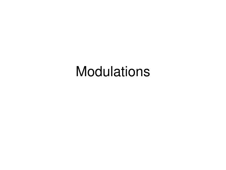 modulations