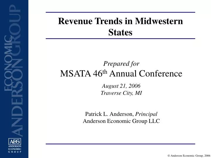 revenue trends in midwestern states