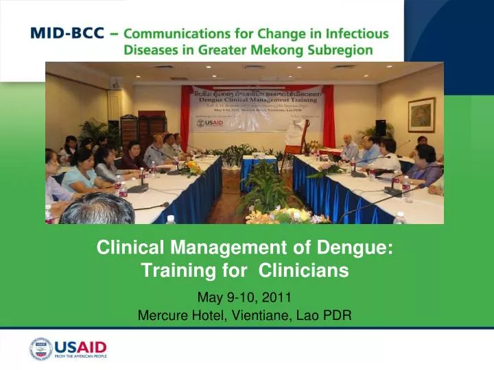 clinical management of dengue training for clinicians