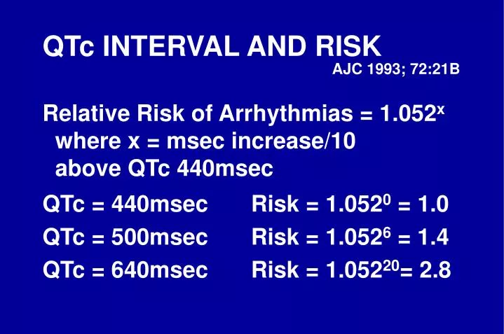 qtc interval and risk ajc 1993 72 21b