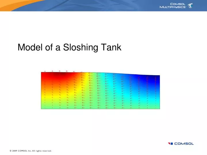 model of a sloshing tank