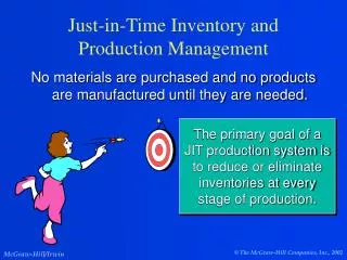 Just-in-Time Inventory and Production Management