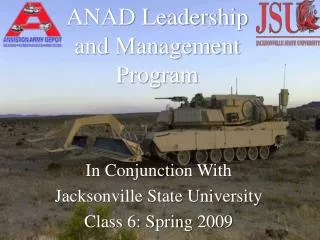 ANAD Leadership and Management Program