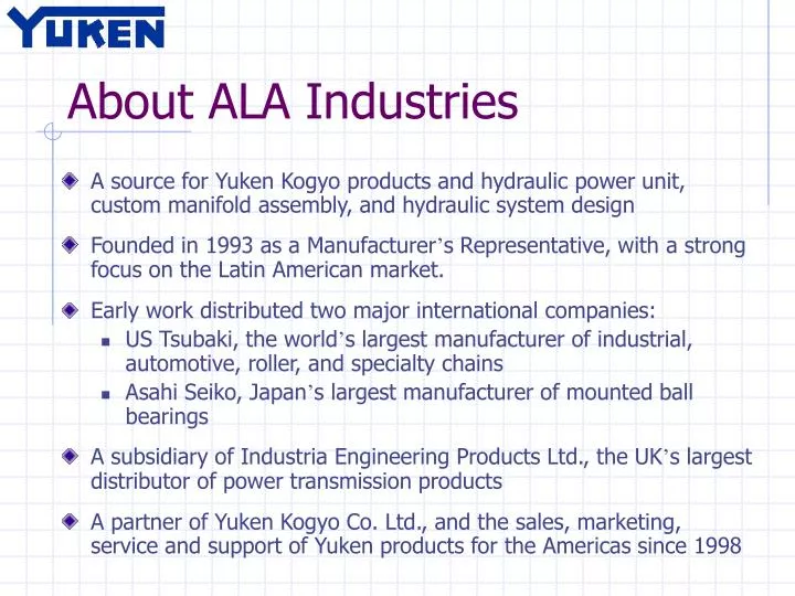 about ala industries