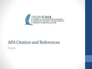 APA Citation and References
