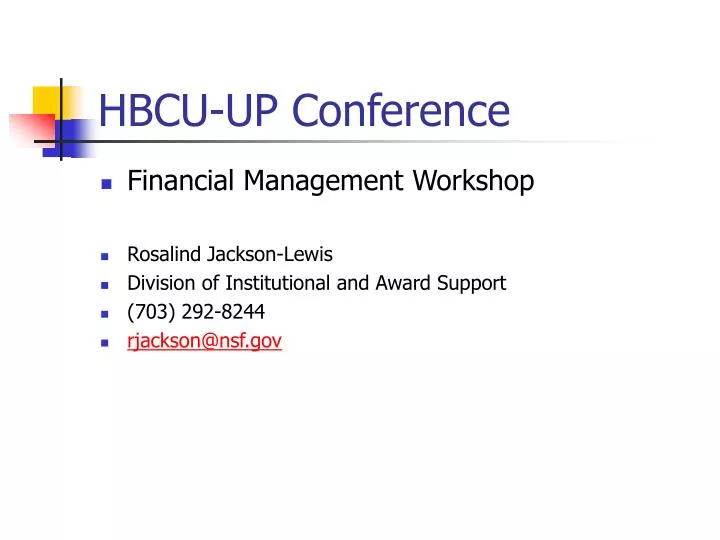 hbcu up conference