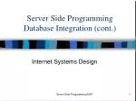 PPT - Server Side programming PowerPoint Presentation, free download ...