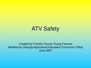 ATV Safety