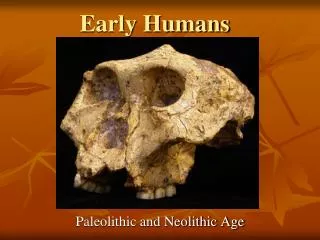 Early Humans