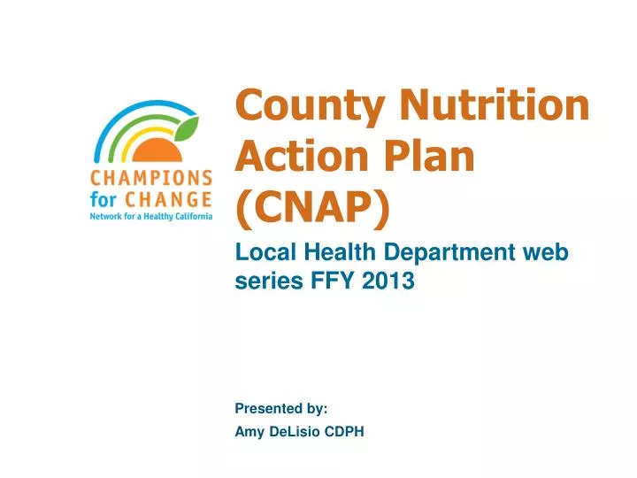 county nutrition action plan cnap